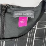 Vince Camuto  Plaid Check Print Pattern Asymmetrical Handkerchief Hem Dress 8 Photo 1
