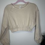 Weekend Cream Super Soft Cropped Sweatshirt Photo 0