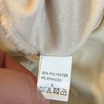 NWT Choles Beige Velvet Tie Back Bodysuit Size Large Tan Photo 3