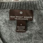 Fenn Wright Manson Womens 2 Ply Cashmere Sweater Size S Crew Neck Striped Gray Photo 2