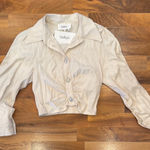 Ba&sh  kiss shirt off white‎ button up viscose lyocel blend size XS chic Photo 0