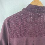 Anthropologie Saturday Sunday Plum Purple Knit Open Front Cardigan Sweater S Photo 4
