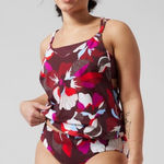 Athleta NWT  Seascape Bra Cup Tankini Top‎ Size 32 D/DD Swim Beach Vacation Photo 0