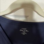 J.Crew  Deep Blue V-Neck Slub Cotton Short Sleeve Tee Size XXL Photo 1