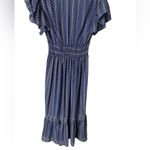 Max Studio 💙✨  Blue Flutter Sleeve Floral Tiered Maxi Dress 🌸 Size S – EUC Photo 10