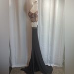 Sherri Hill Sherri Hill Shimmery Sleeveless Two Piece Dress 50157 Metallic Pink Beaded Prom Photo 5