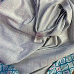 Cabana Life Geometric UPF 50+ Elastic Drawstring Waist Vacation Dress Sz L 💚🍄 Blue Size L Photo 9