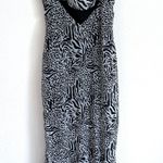 L'Academie  Revolve B&W Animal Printed Slip Maxi Dress  Photo 7
