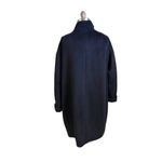 Marimekko “Mollis” Mohair Wool Blend Sack Coat Black L 12/14 Size L Photo 5