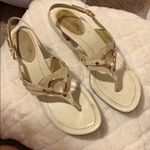 Cole Haan  Metallic slingback heels white gold 7.5 Photo 1
