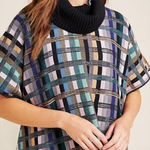 Anthropologie  Aldo Martins Multi Colored Knit Wool Poncho Photo 0
