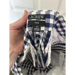 J.Crew  Navy White Gingham Kate Pants Size 10 Straight Fit Office Stretch Casual Photo 3