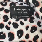 Kate Spade  Black & Pink Cheetah Print Pajamas Short Sleeve Button Down Top Pants Photo 3