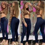 Jeans Kamelia up Levanta cola colombianos butt lifter high waist K4049 Size 10 Blue Photo 1