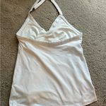 Title Nine Women's NWT  workout White Solid Dream Halter Bra Top Shirt large Photo 5
