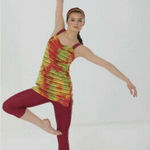 Revolution  Dancewear Burgundy, Red, Yellow, & Green Leotard Photo 0