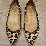 Valentino Garavani 💕💕 Calf Hair Leopard Print Rockstud Ballet Flats 38 EU Photo 0