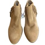 Lucky Brand  Felisie Waterproof Honey Suede Fringe Ankle Boots size 5 M Photo 1