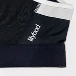 Lilybod NEW S Petta Color Block High Neck Racerback Sports Bra Black White Photo 11