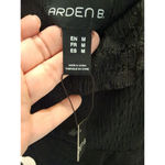 Arden B. Size M Black 3/4 Sleeve Womens Ruffled Blouse NEW Size M Photo 3