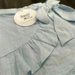 Princess Polly  blue linen skort. Size 4. Brand new with tags. (NWT) Photo 4