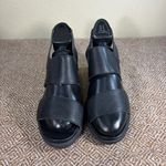 Sorel  Women's Joanie II Black Leather Slingback Wedge Sandals Size 10 Classic Photo 2