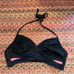 PINK - Victoria's Secret VICTORIAS SECRET BLACK WRAP FRONT CUT OUT HALTER SWIM TOP Photo 0