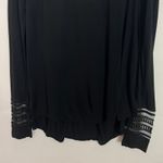 Free People Women's Cut Out Mesh Black Top Size XS Photo 5