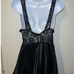 Victoria's Secret Vintage Victoria’s Secret Gold Label Black Satin Nighty Gown P Photo 3