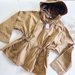 Burberry Women’s Birley Check Hooded Jacket Archive Beige Photo 1