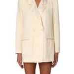 We Wore What  Cream Intusive Blazer Romper Photo 1