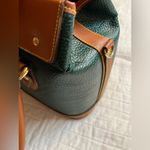 Vintage green and brown leather handbag Photo 5