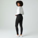 Loft Ann Taylor  Petites Extra Small Black Seamed Ponte Leggings Photo 3