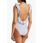 Eberjay Eberjey Loreta Coastal Dot Ruffle One Piece Swimsuit M Photo 1