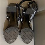 Balenciaga  Black Logo Strap Heels Photo 8