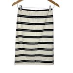 Sugar Lips Striped Pencil Skirt Tie Waist Knee Length Navy White Size Small NWT Photo 5