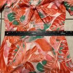 Gianni Bini Orange Multi Floral Dress Lined Size‎ L NWT Tropical Summer Vacation Size L Photo 8