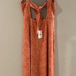 Free People  Lorelai Midi Dress L NWT Daisy Print Tie Back Heavy Knit Sleeveless Photo 11