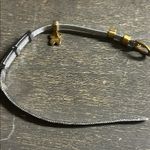 Silver and Gold Bracelet Mesh Buckle Bracelet LA CN slider charms 8inch Photo 2