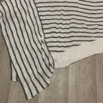 W By Worth  green white knit asymmetrical sweater v neck medium Photo 1