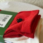 Kate Spade : Blush/White/Red Socks with Heart & Dove Design- Crew- set of 3 Photo 4