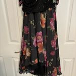Vintage Fancy Fashions Inc Floral Sequin Dress Black Size M Photo 5