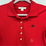 Aeropostale NWT  A87 Pique Polo Shirt Red medium Slim Photo 3