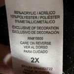 Briggs New York BRIGGS double collar black sweater gold lines diamond tie front new with tag Photo 6