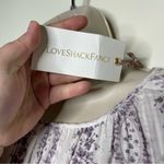 Love Shack Fancy NWT Rare print White lilac floral ruffle Sonia Maxi Dress sz M Photo 2