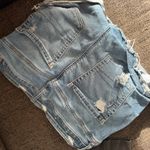 American Eagle Outfitters Women's Ripped Blue Jean Shorts Photo 3