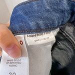 AMO Denim High Rise Twist Sweetheart Split Hem Skinny Dark Wash Jeans 30 Blue Photo 11