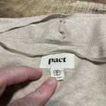 Pact  Wmns Beige Organic Cotton Ribbed Sleeve Open Front Cardigan Sweater Sz M/L Photo 4