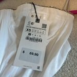 ZARA  Rhinestone Strapless Bustier Midi Dress with Slit Photo 8