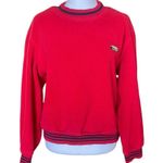L.L.Bean Vintage Sherpa Crewneck Red Sweatshirt Womens Size Large Photo 0